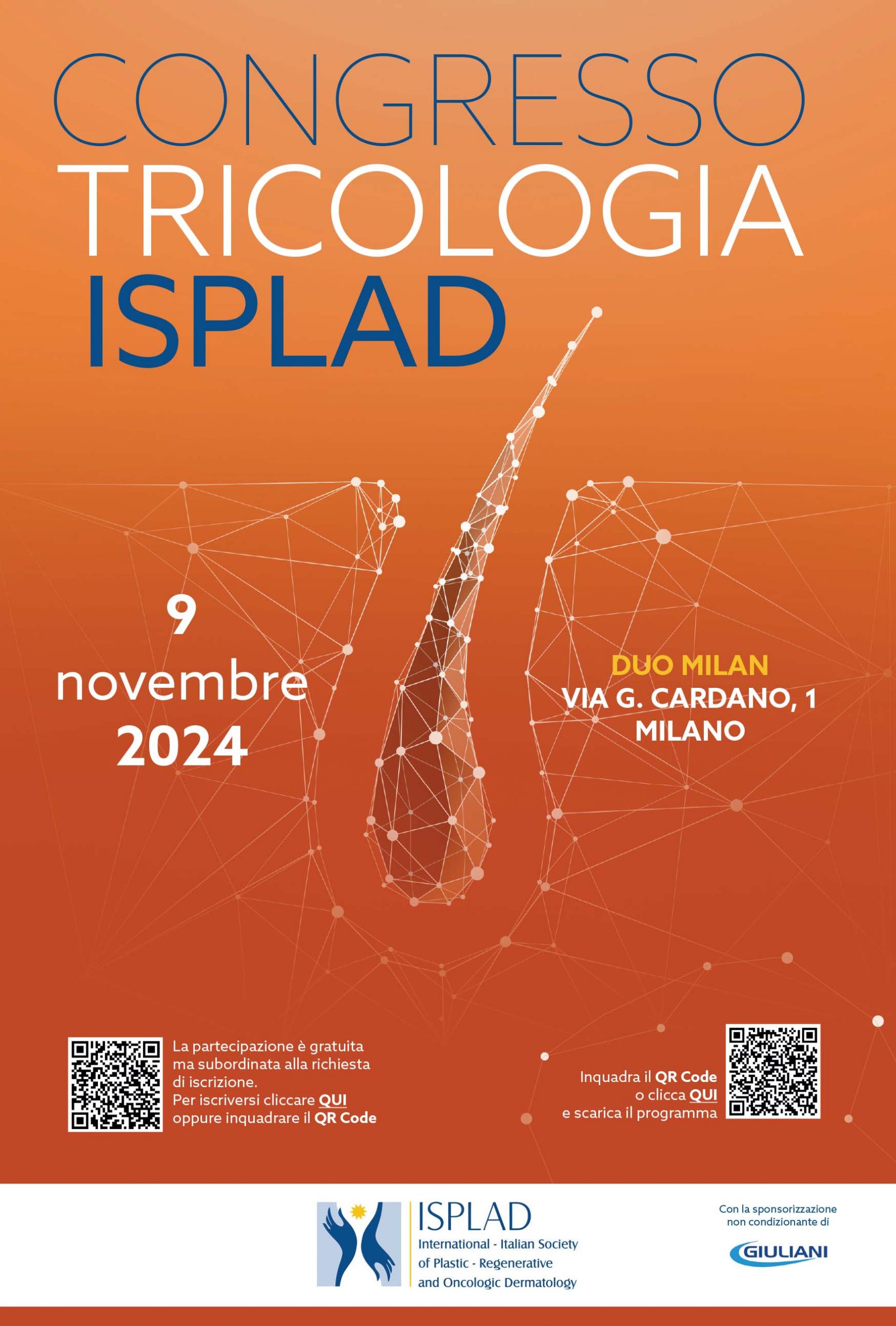 ISPLAD Congresso di Tricologia Milano 9 novembre 2024